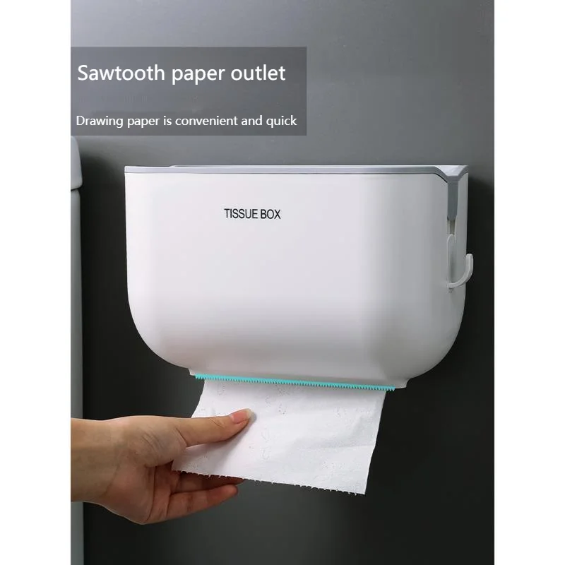 

Toilet Tissue Box, Perforated Free, Waterproof Wall Mounted Roll Paper, Multifunctional Paper Drawer, Household Toilet Supplies