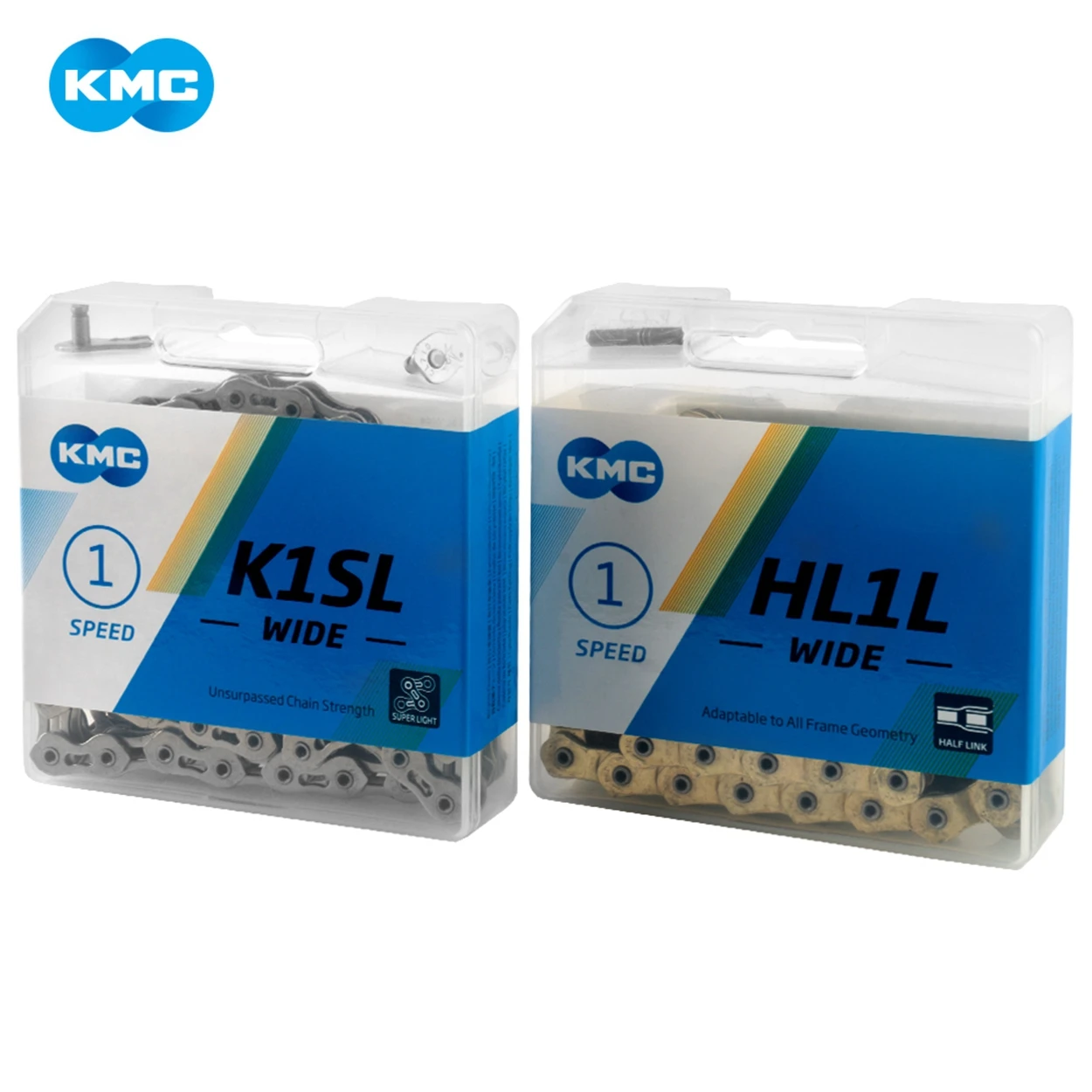 KMC BMX سلسلة دراجات سرعة واحدة 100 112 وصلات S1 S1SL HL1L Z1eHX 1/8 1/32 دراجات جبلية حرة أجزاء ركوب الدراجات Curren