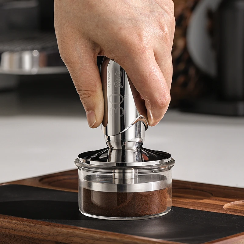 51/58mm Calibrated Espresso Tamper, 30lb Consistent Pressure Coffee Tamper,Spring Loaded Tamper with Stainless Steel Thread Base