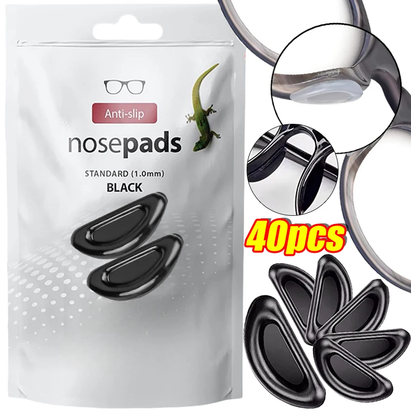 

10/40pcs Silicone Glasses Nose Pads Adhesive Nose Pads Non-slip White Thin Nosepads for Glasses Eyeglasses Eyewear Accessories