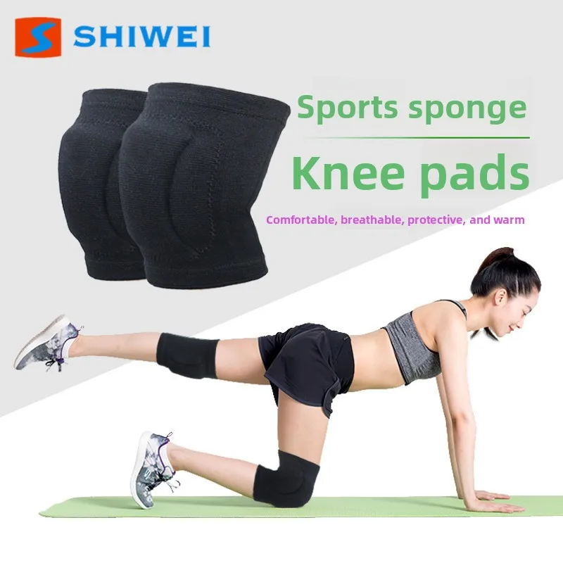 EVA Sponge Sports Knee Pads Thickened for Collision Avoidance Breathable Moisture Absorbent Warm Design for Dancing