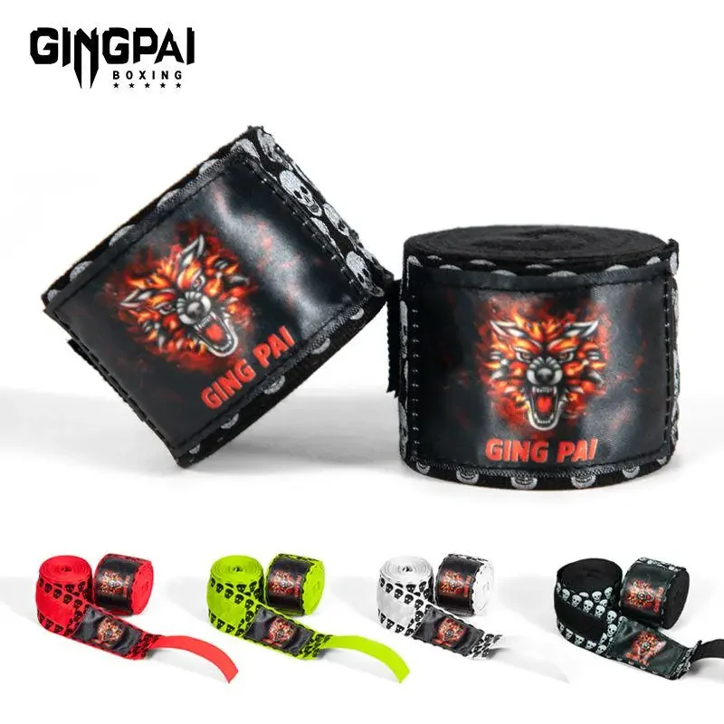 2 Rolls Cotton Boxing Bandage Wrist Wraps Combat Protect Boxing Sport Kickboxing Muay Thai Handbands Training Competition Gloves