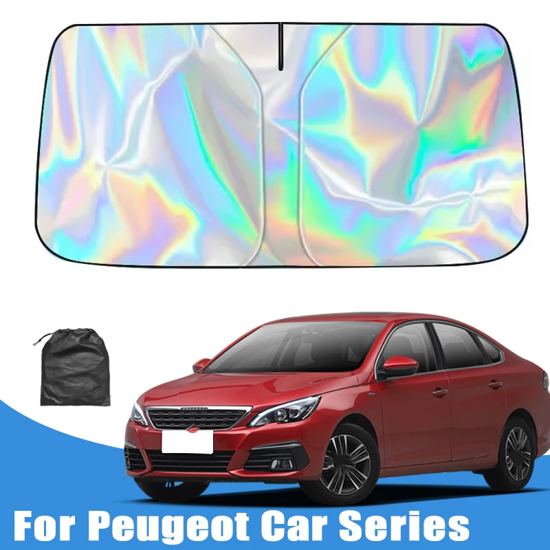 

Car Windshield Sunshades Cover for Peugeot 206 207 208 301 307 308 408 508 2008 3008 4008 5008 Sun Protection Accessories