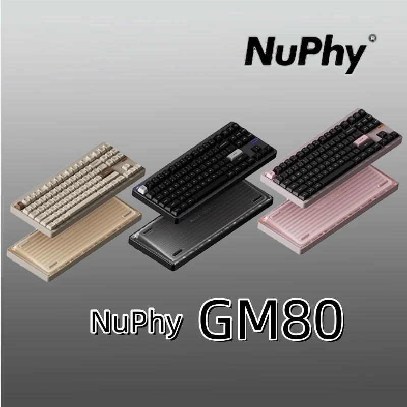 NuPhy Gem80 Bluetooth three-mode mechanical keyboard kit hot-swappable Gasket high axis e-sports gaming mechanical keyboard