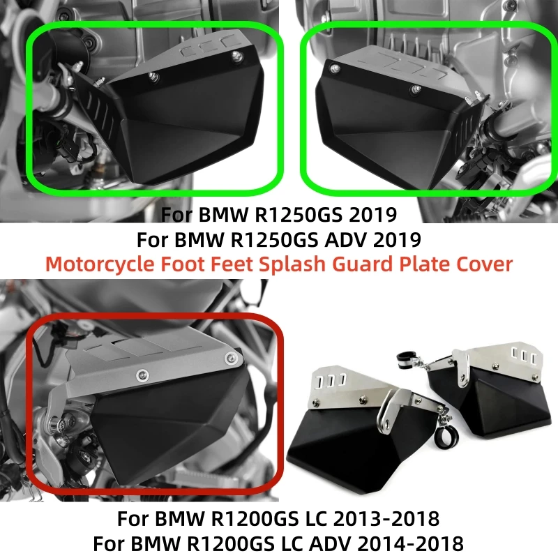 

Motorcycle Foot Feet Splash Guard Plate Cover fender for BMW R 1200 1250 GS R1200 R1250 1200GS R1200GS R1250GS LC ADV 2013-20219