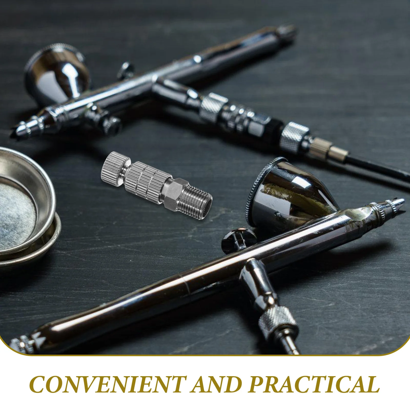 1 مجموعة البخاخة قطع الاتصال السريع طقم محوّل موصل معدني مدمج لخرطوم البخاخة سهلة التركيب لا تسرب المقرنة