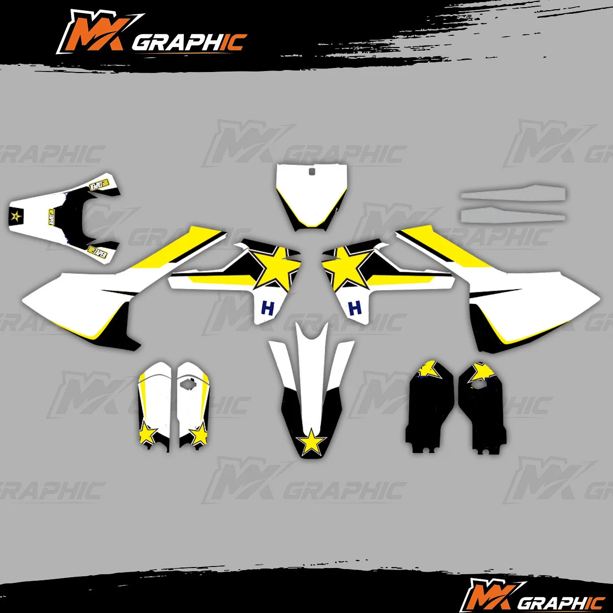 

Для Husqvarna TC85 TC 85 2018 2019 2020 2021 2022 2023 2024 мотоциклетная графическая фоновая наклейка, наборы наклеек