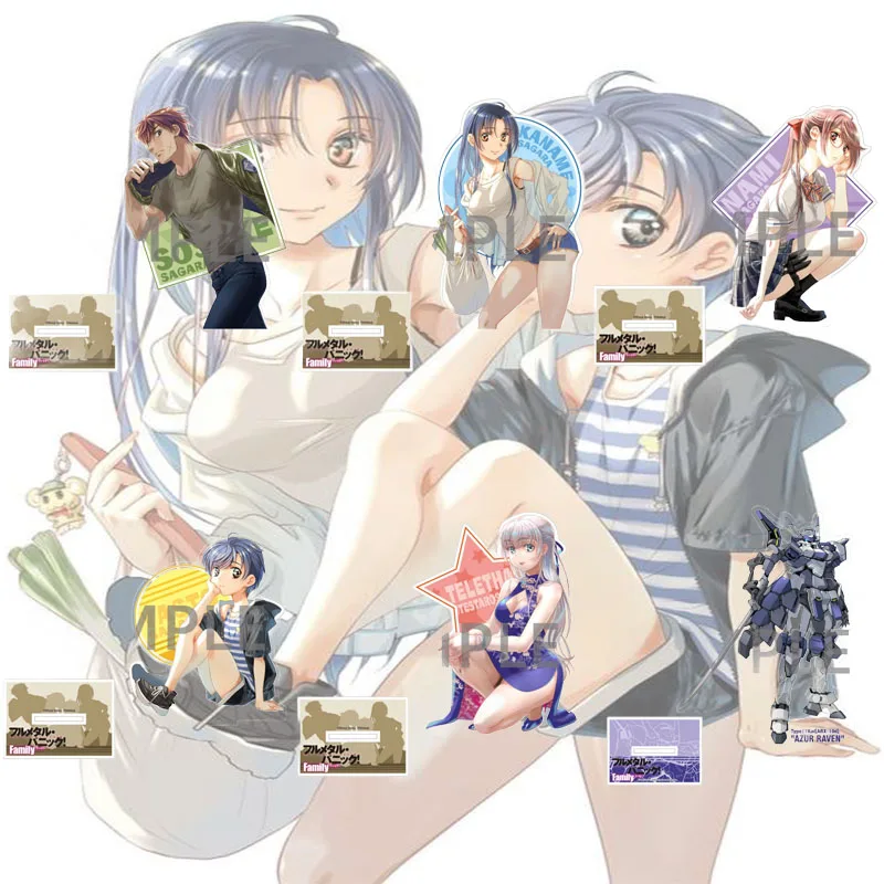 Full Metal Panic! Family 15CM Acrylic Stand Model Figure Cosplay Plate Holder Topper Birthday Fans Christmas Keychain