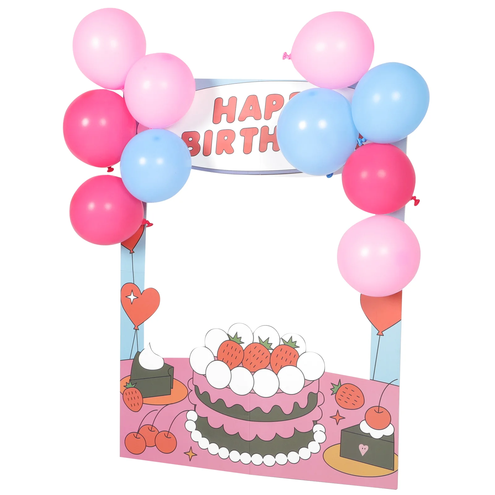 

Paper Photo Booth Frame Standing Cake Venue Setting Props Baby Birthday Party Supplies