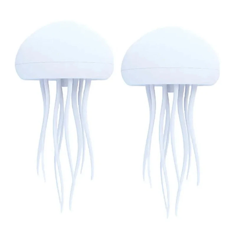 LED Jellyfish Lamp  RGB Gradient Jelly Fish Light Lamp Voice Control Jellyfish Light  Rechargeable Desk Lamp For Bedrooms