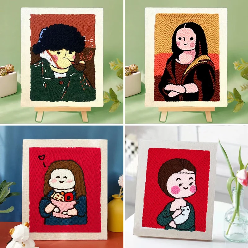 

Vincent Van Gogh Oil Painting Punch Embroidery Kits Mona Lisa Pearl Girl Craft Home Decoration Gift For DIY Beginner Gift