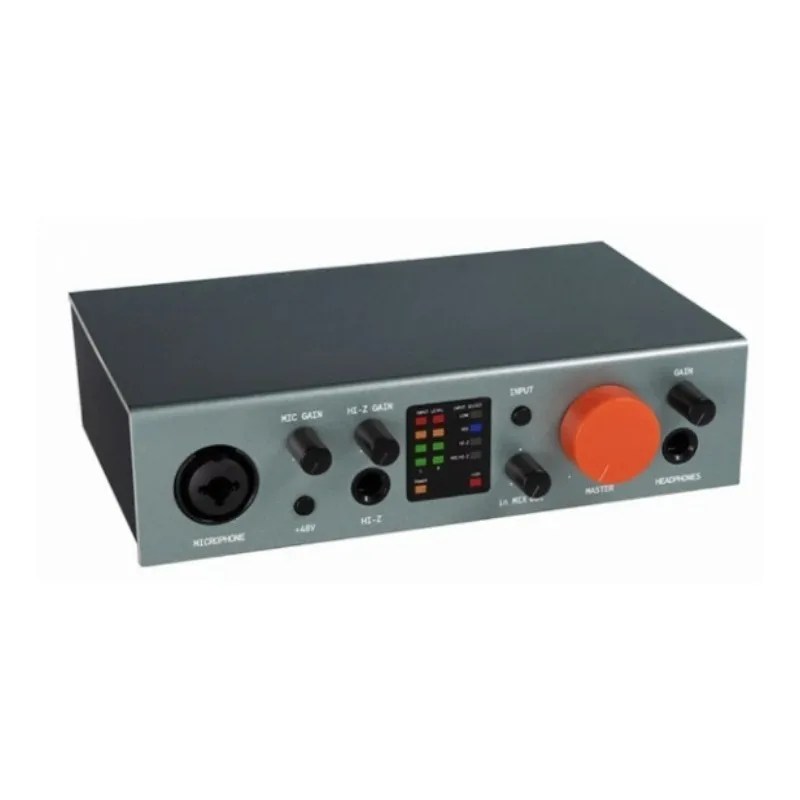 Professional Recording USB 3.1 Audio Interface Sound Card XLR Combo Microphone Preamp +48V Phantom Power Support