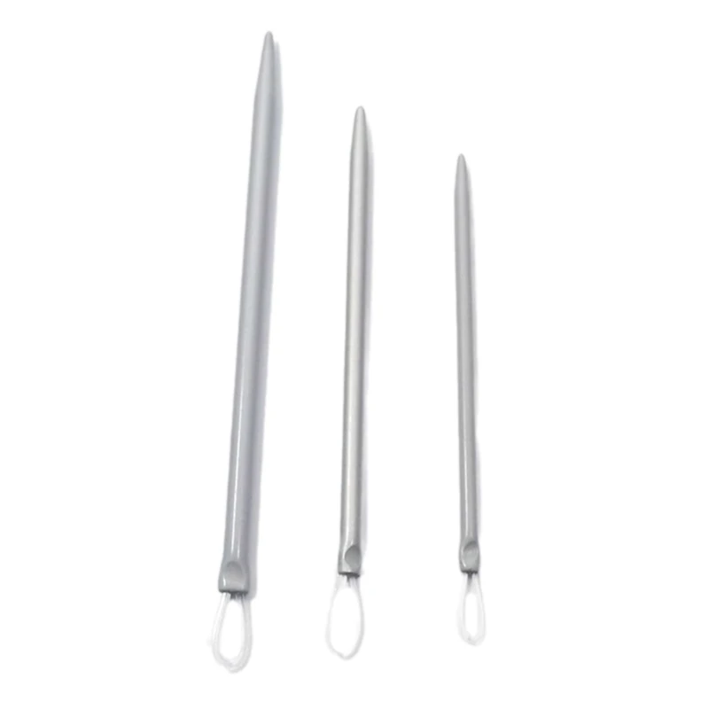 3pcs Nylon Thread Threader Sweater Crochet Needle Knitting Pulling Tool Hook Set Dropship