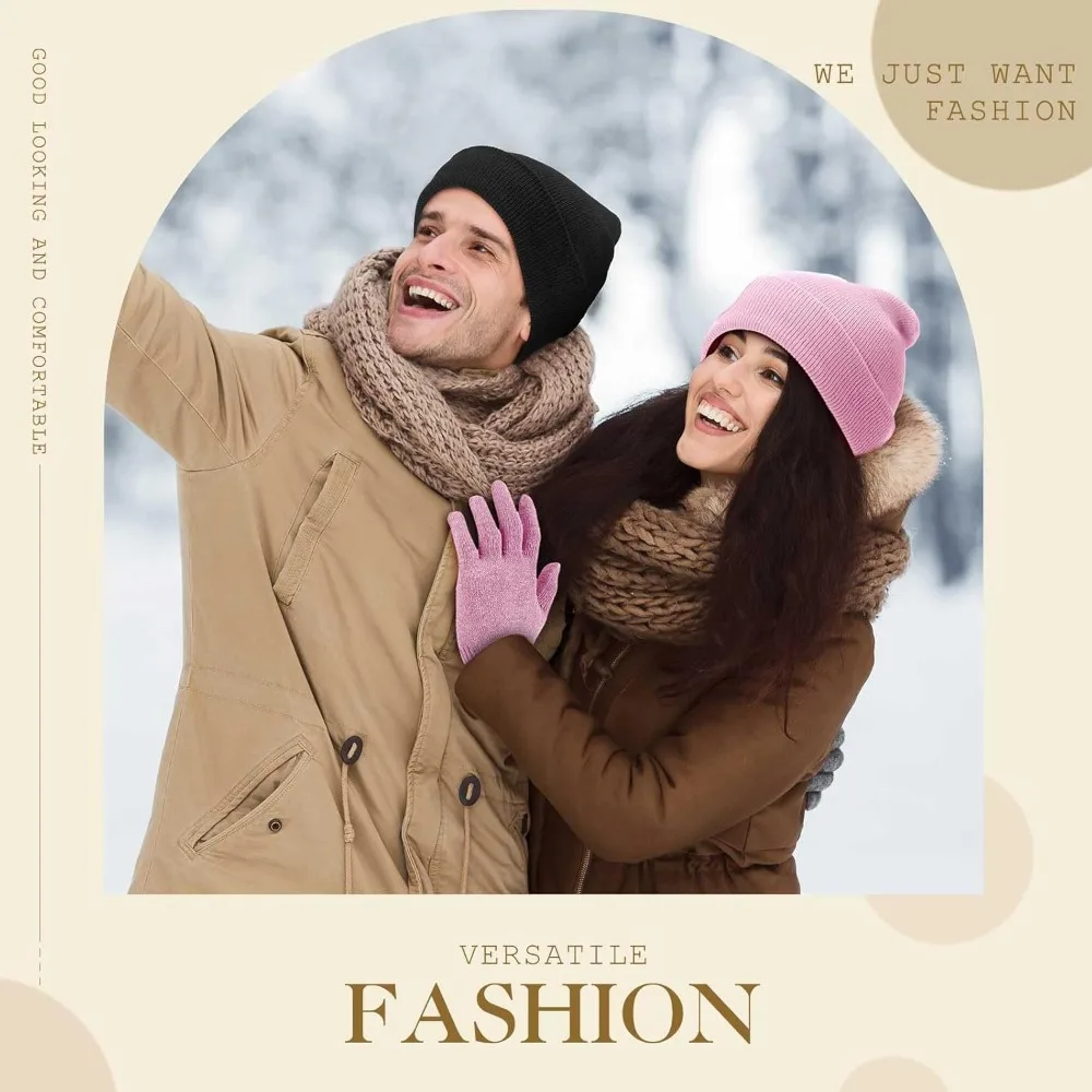 مجموعة قبعة شتوية وقفازات، 48 عبوة من القبعات والقفازات الدافئة، هدايا مريحة للجنسين للرجال والنساء، مثالية للدعم بدون منزل