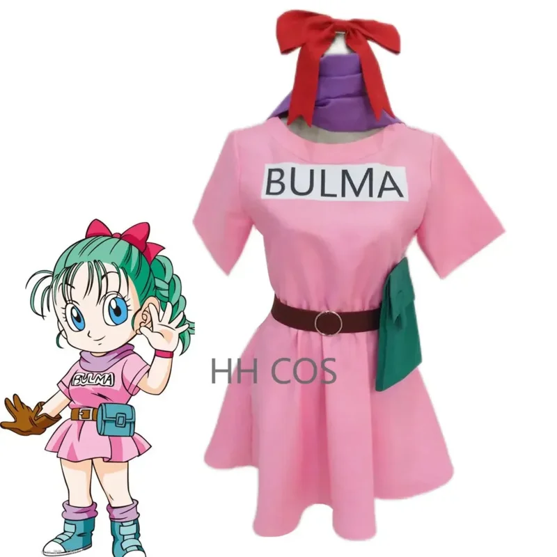 

Anime Bulma Cosplay Costume Outfits Shoes Halloween Carnival Suit For Adult Women Girls