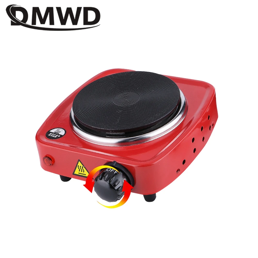 DMWD stufa elettrica Mini piastra riscaldante piastra riscaldante per uso domestico bollitore per tè portatile fornello per caffè fornello elettrico 220V
