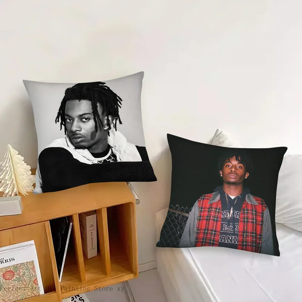 Singer P-Playboi Carti Pillow Case Fashion Square Pillowcase Bedroom Sofa Room Ins Decoration Leisure Cushion Cover 40x40