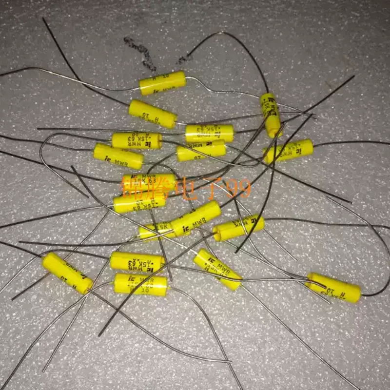 10-100pcs New US IC Axial Capacitor MWR 63V 0.15UF 154 Split Coupling Non-Polarized Capacitor