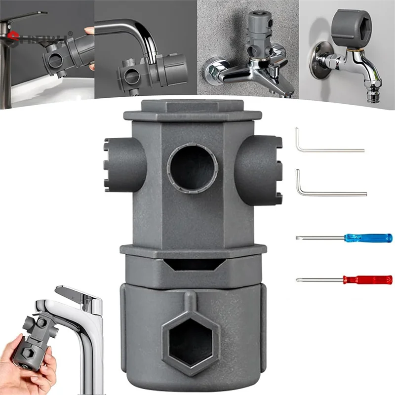 

16-in-1 Wrench Tool Set For Faucet Kitchen Bathroom Multi-Purpose Maintenance Pipe Faucet Disassemble Aerator Replace Valve Core