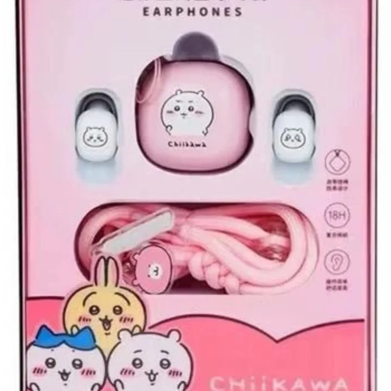 MINISO Chiikawa Nanka Chiisakute Kawaii Yatsu аниме мультфильм милые мини Bluetooth наушники школьники сладость праздничный подарок