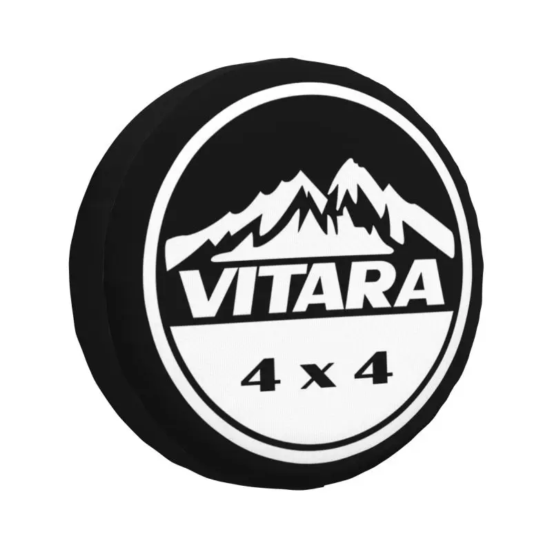 Capa personalizada para pneu de roda sobressalente vitara off road, para prado pajero wrangler jeep rv suv, acessórios para veículos de reboque 14 "15" 16 "17"