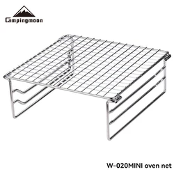 CAMPINGMOON 휴대용 접이식 스토브 그릴 지지대, W-020Mini 그릴 랙, 거치대 가열 브래킷, 야외 캠핑 바베큐 피크닉용
