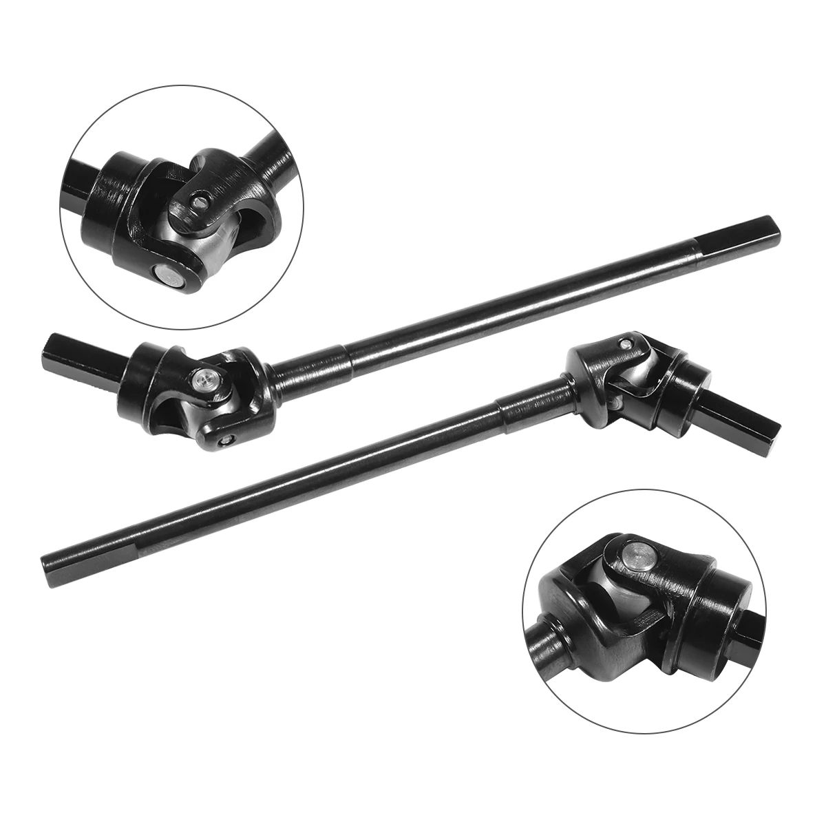 Reinforced Steel F9 Portal Stub Axle Universal Joint Straight Shaft Overdrive Gears for 1/10 RC Crawler Rigs UTB10 Replacement