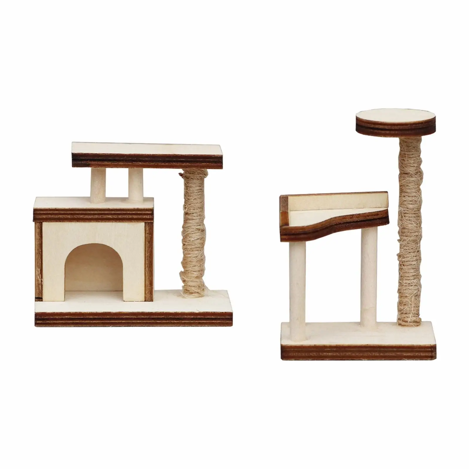 1/12 Dollhouse Cat Climbing Frame for Decoration Architectural DIY Scenery