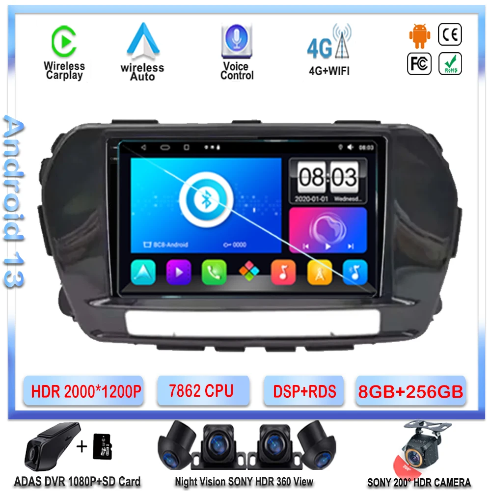 7862 CPU Android For Great Wall Wingle 5 2017 2018 2019-2021 Multimedia Player QLED Screen Auto Radio Stereo Head Unit HDR Wifi