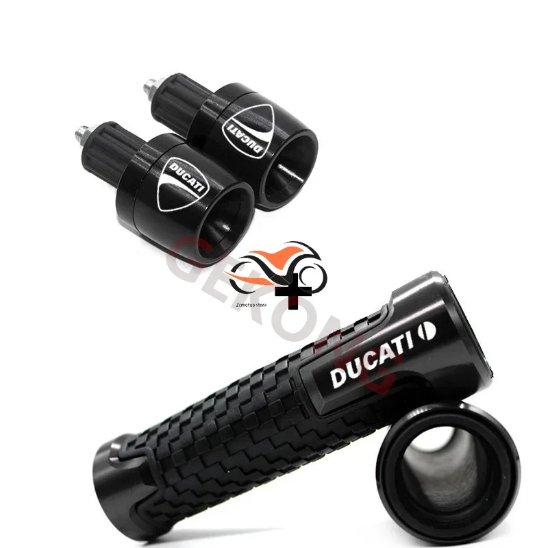 

For Ducati Monster 696 795 796 797 821 937 S2R 800 Motorcycle Accessories Aluminium CNC Hand Grips Handle Bar End Cap