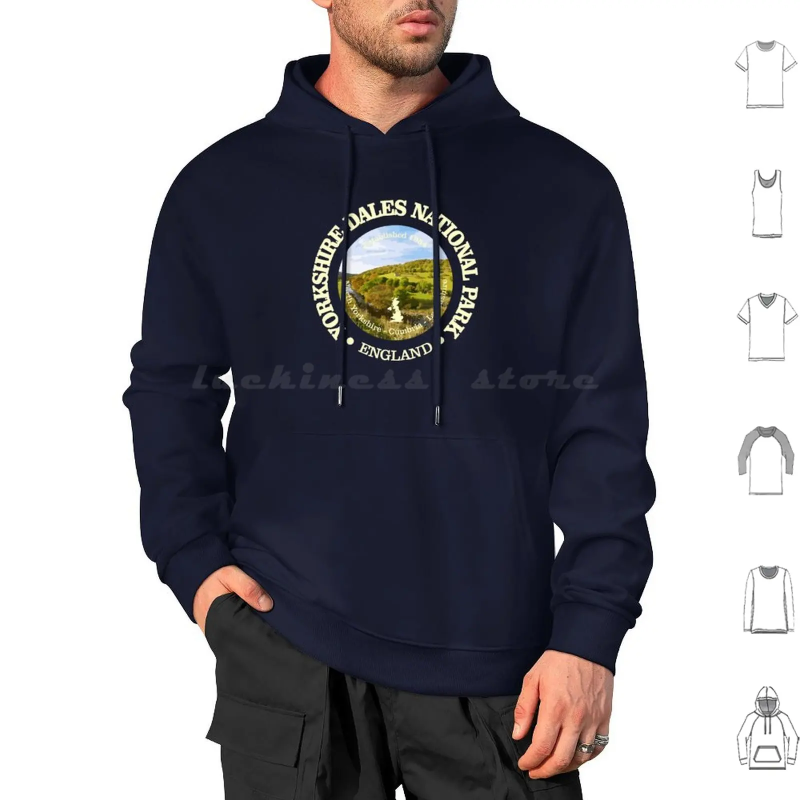 Yorkshire Dales National Park Hoodie cotton Long Sleeve Yorkshire Dales National Park Yorkshire Dales Yorkshire National