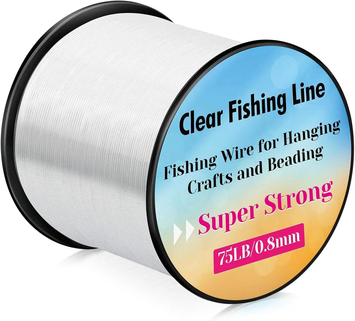 Strong fishing line clear, fishing line 0.3mm, 0.45mm, 0.8mm invisible hanging line nylon rope heavy duty monofilament line