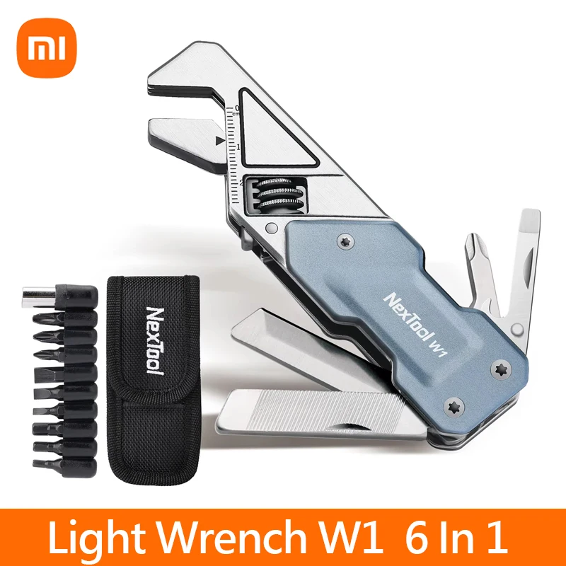 Xiaomi NexTool 6 في 1 وجع قابل للتعديل Multitool وجع EDC أدوات الجيب عدة مفك بت مجموعة سكين للفرد ملف الأدوات اليدوية