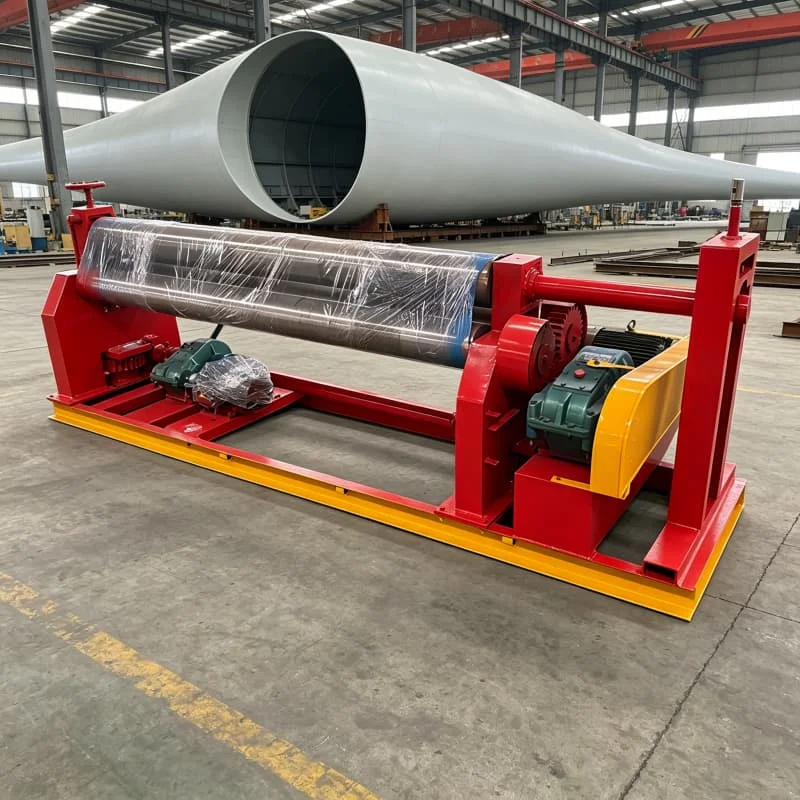 Electronic Parallelism Control Plate Bending Machine Automatic 4 Roller Customized for Heat Transfer Tube Spiral Wound Vessel