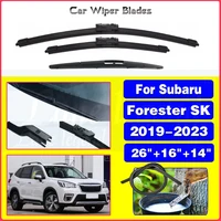 Juego de limpiaparabrisas delantero y trasero para Subaru Forester SK 2019 2020 2021 2022 2023, accesorios para parabrisas de 26 ""+ 16"" + 14""