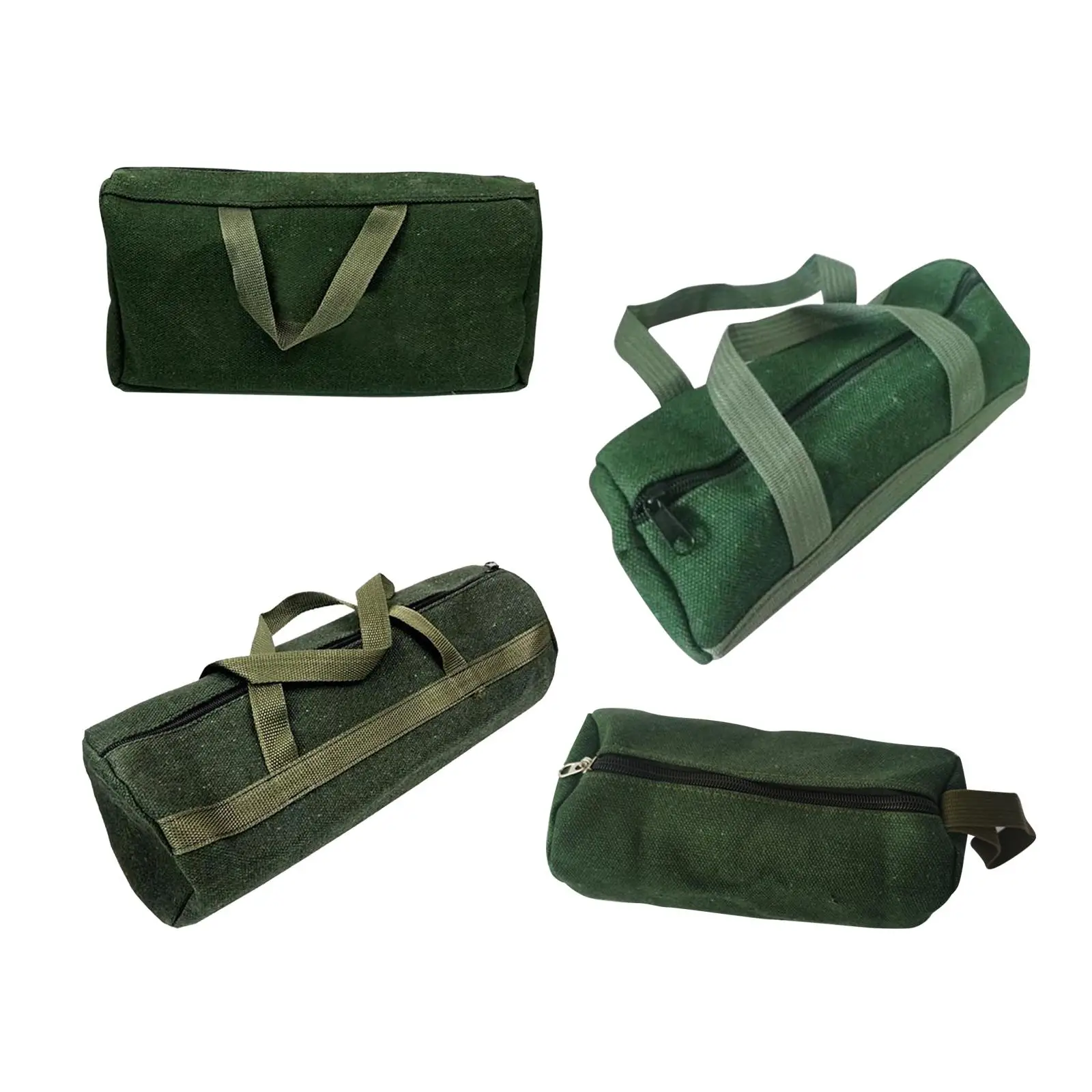 Tool Storage Bag Thicker Canvas Multifunctional Sturdy Instrument Case Portable with Zipper for Auto Repair Tools Home Gadgets