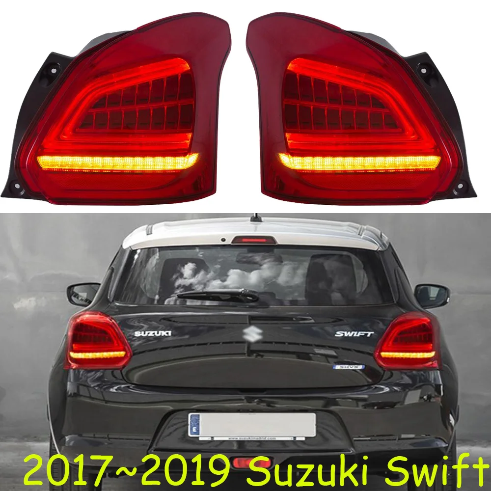 

Автомобильный Стайлинг для Suzuki Swift, светодиодные задние фонари 2017 2018 2019 года, задний фонарь Swift drl + сигнал + тормоз + задний фонарь, 2 шт.
