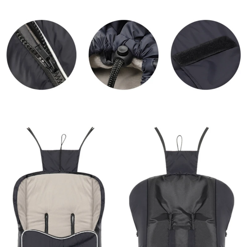 Pram Footmuff เด็กวัยหัดเดิน Pram ผ้าห่มฤดูหนาวกลางแจ้ง Baby Pram Bunting Bag