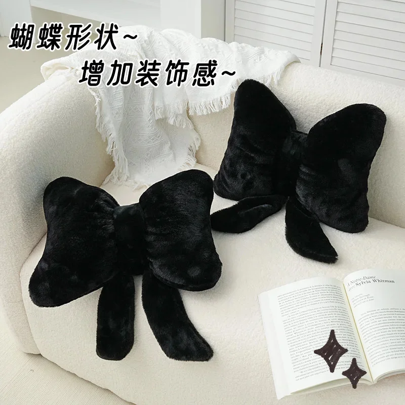 

Bowknot Car Headrest Pillow Lovely Auto Seat Head Support Neck Protector Cushion Plush Automobiles Lumbar Rest Car Kits