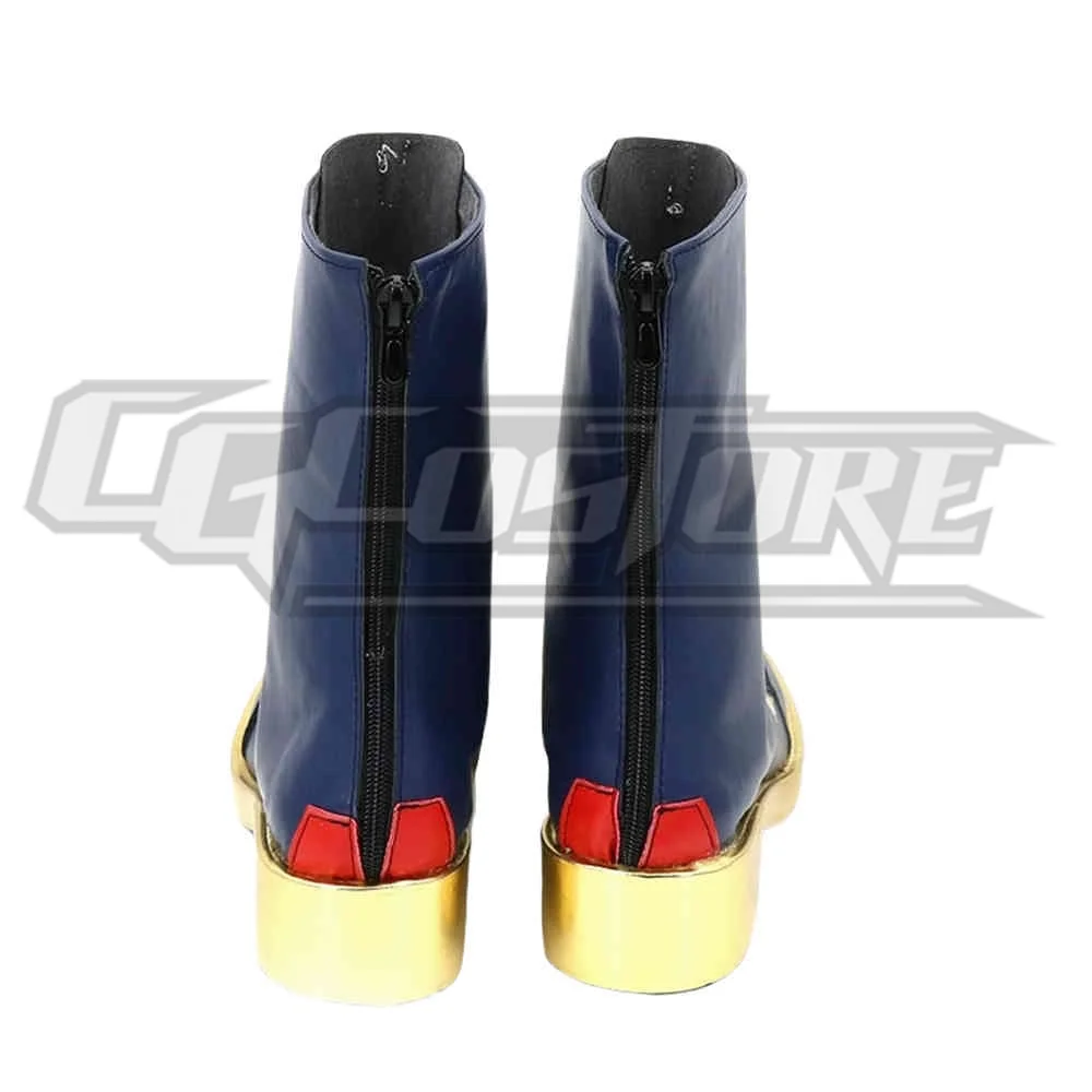 Shellin Burgund vtuber Cosplay Schuhe Stiefel für Männer Unisex Anime Charakter Kostüme Schuhe Kostenloser versand ACS-6057