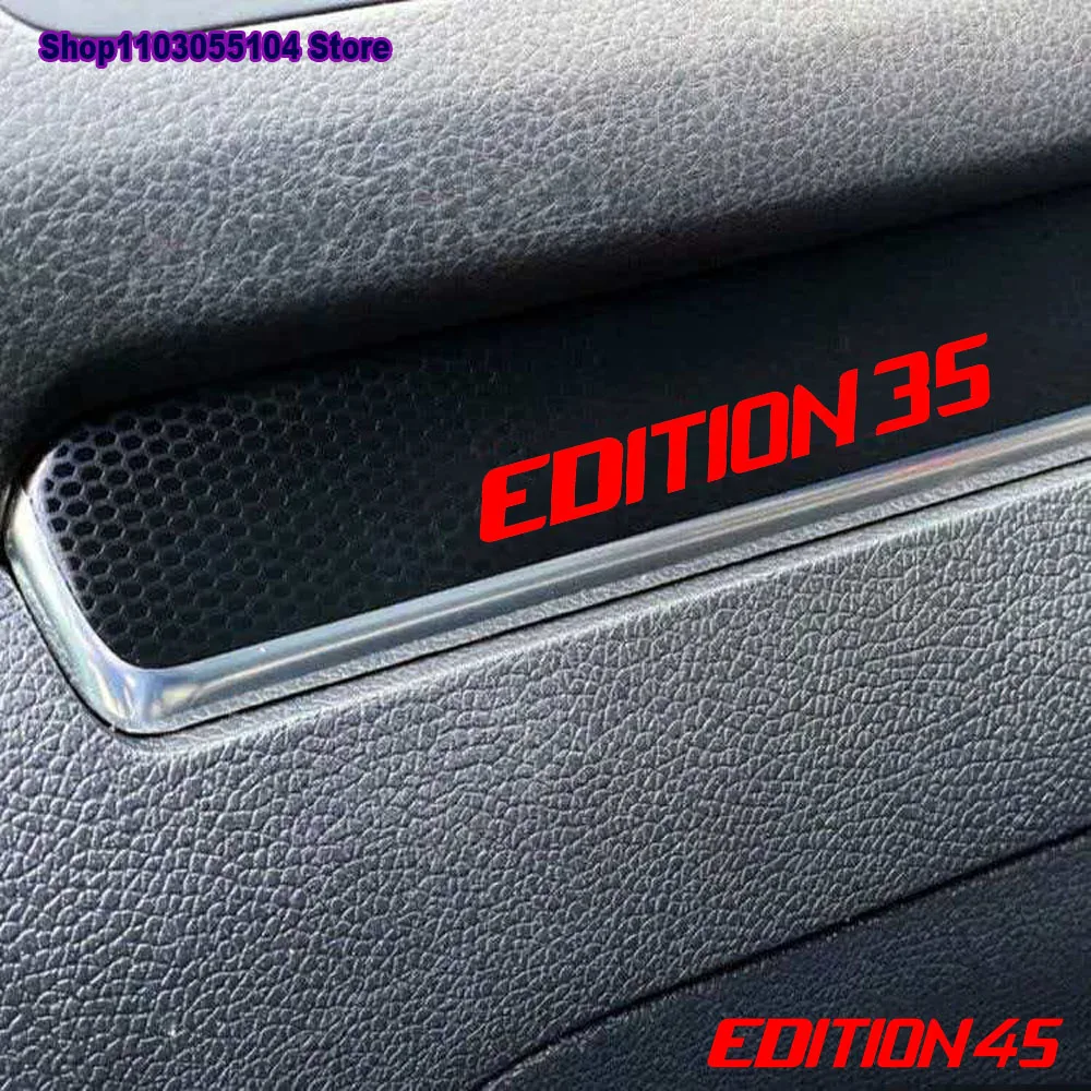 4pcs Car Rearview Mirror Car interior stiker For VW Volkswagen mk6 mk8 polo 6 golf 8 8.5 GTI Clubsport 45 Edition 25 35 40 50