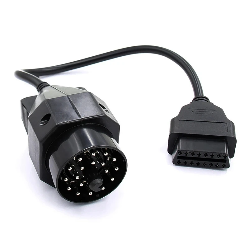 2024 OBD Adapter for BMW 20pin to 16pin Female Connector Car OBD2 Conversion Cable Accessories for BMW E39 E38 E53 X5 Z3 E36 E46