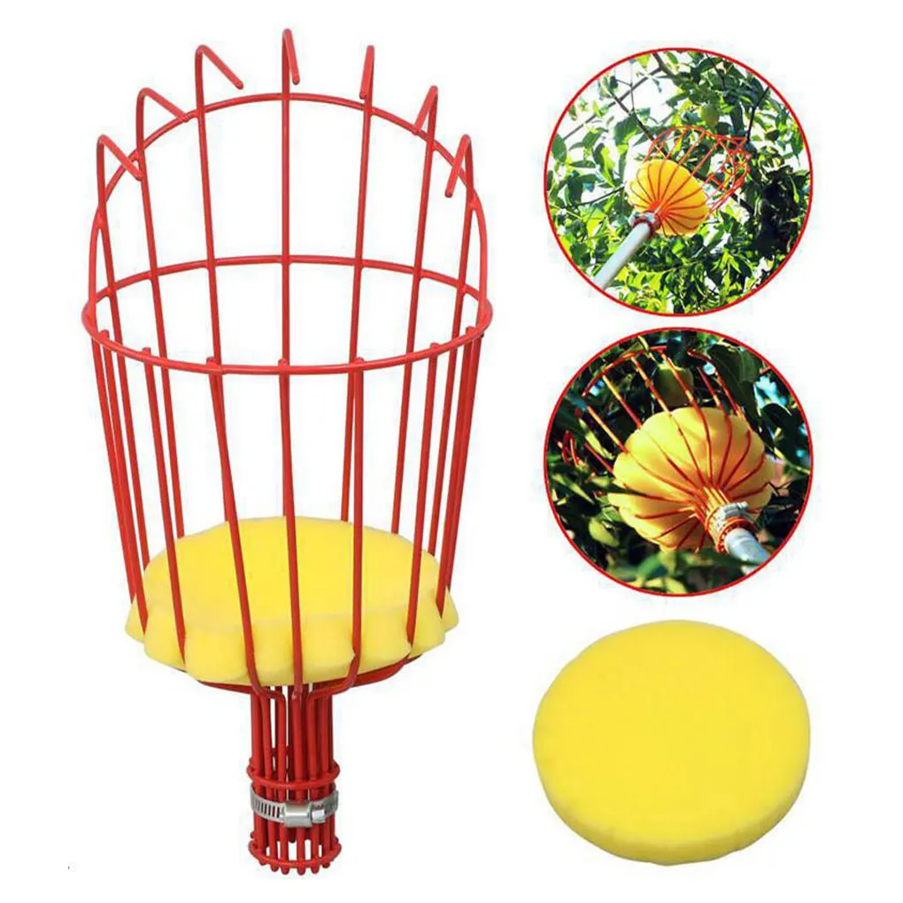 سلة عميقة منتقي الفاكهة رئيس مريحة منتقي الفاكهة الماسك التفاح الخوخ قطف مزرعة حديقة قطف جهاز أدوات الحدائق