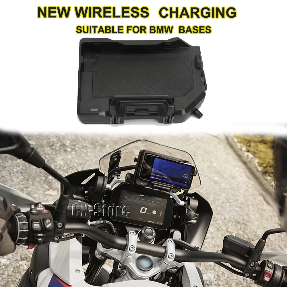 Motorcycle Wireless Charging GPS Phone Holder Navigation Bracket For BMW C400GT C400X S1000XR S1000RR F900R F900XR R18 B K1600GT