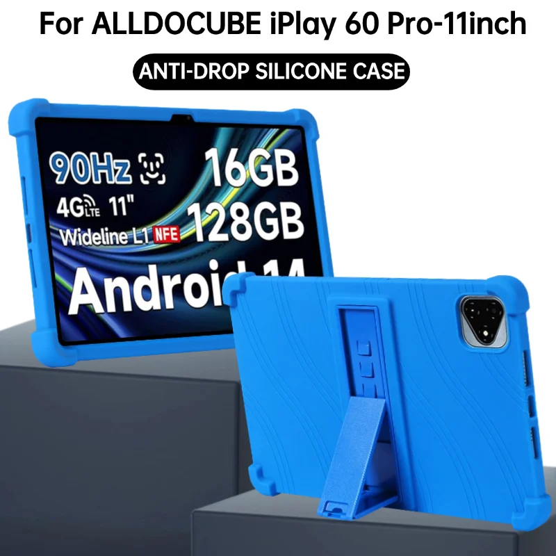 Para ALLDOCUBE iPlay 60 Pro Tablet funda de 11 pulgadas funda a prueba de golpes soporte de silicona suave carcasa protectora