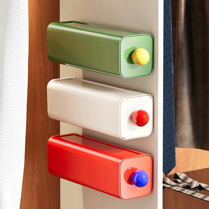 1 Pcs Dopamine Wall Mounted Drawer Organiser Desktop Stationery Dust Storage Organiser Space Saving Underwear Organiser