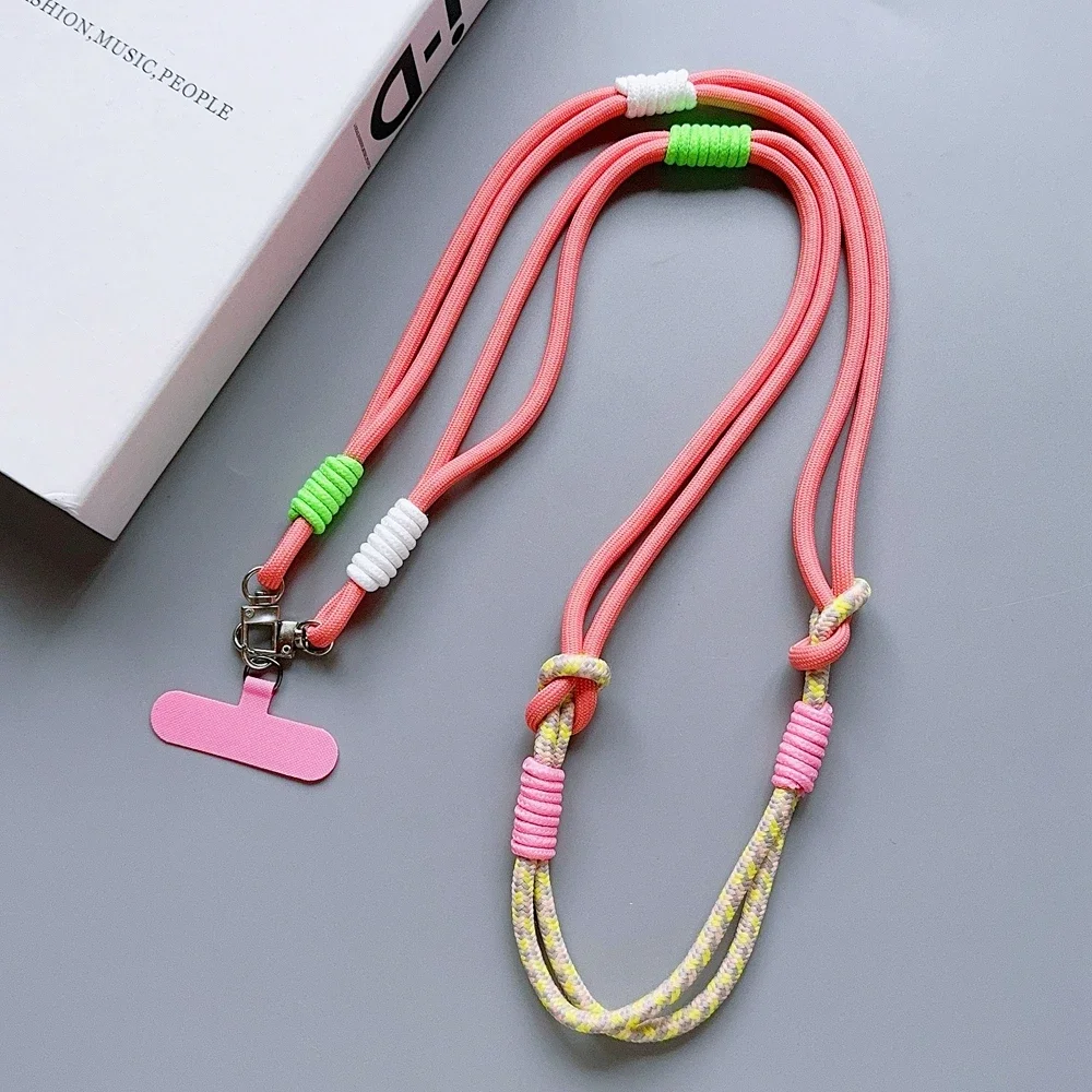 Korea Universal Adjustable Phone Lanyard Strap Mobile Phone Hanging Rope Neck Straps Anti-lost Lanyards Cell Phone Accessories