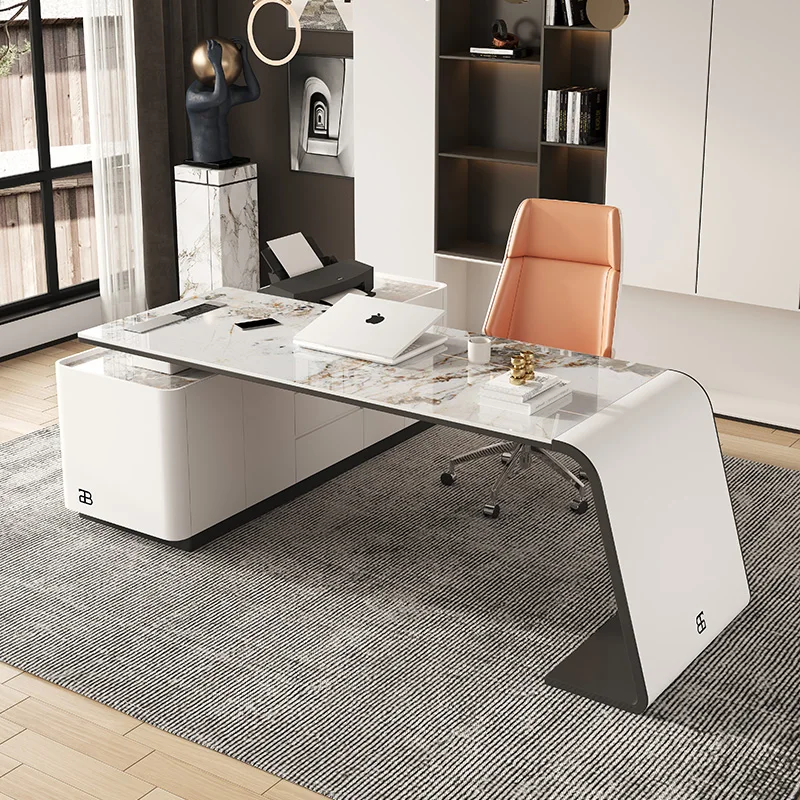 Manager Strong Executive Office Desk Wood Storage Cheap Modern Executive Office Desk Luxury Large Tisch Small Spaces Furniture