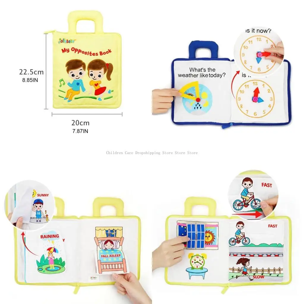 

Нетоксичные детские мягкие тканевые книги для занятий младенцами, обучающие сенсорные книги для малышей, игрушки для раннего