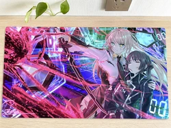 YuGiOh Girl Playmat Sky Striker Ace - Raye & Roze TCG CCG Mat Trading Card Game Mat Mouse Pad Gaming Play Mat 60x35cm Free Bag